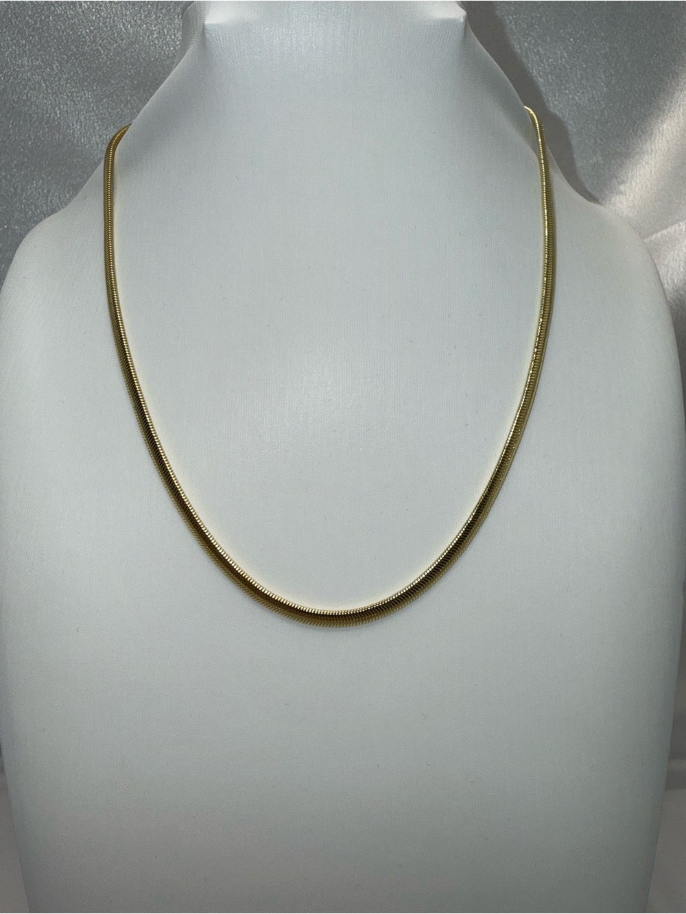 18” 18K Gold Dipped Snake Chain Necklace – 4mm